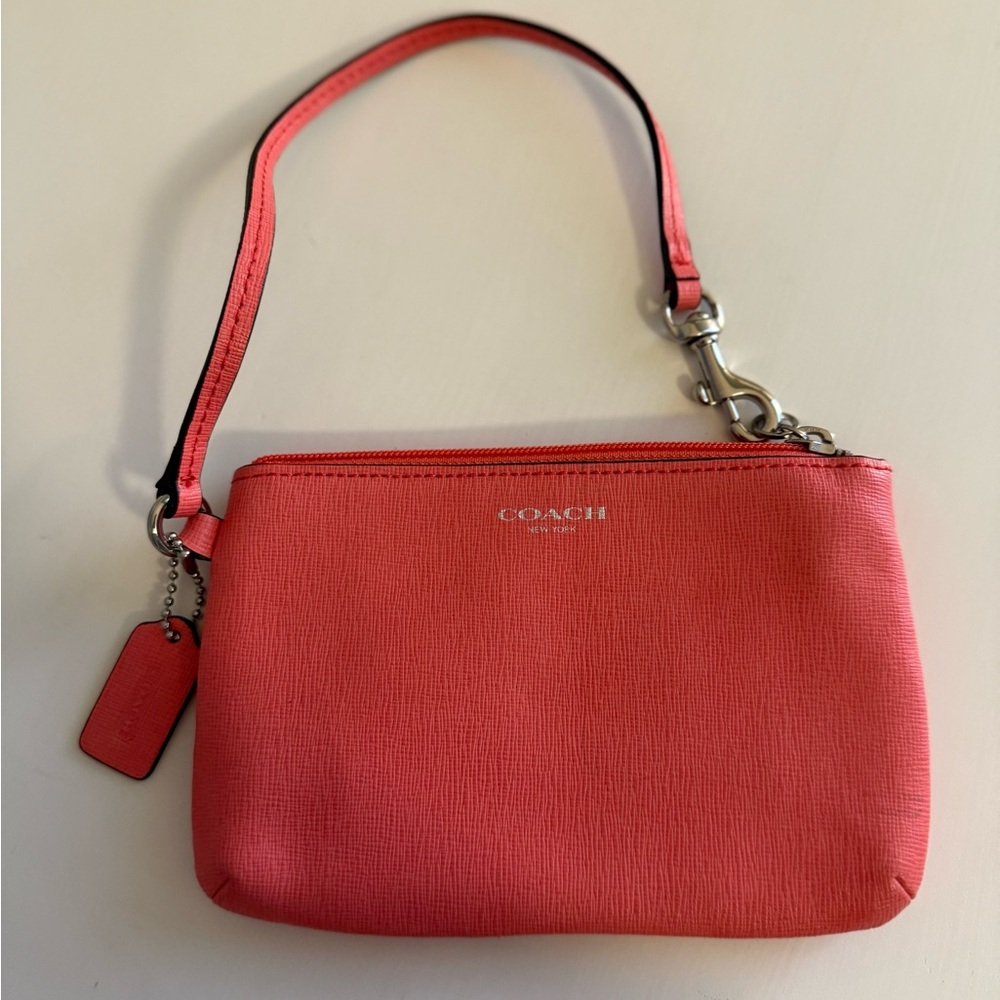 Coach Coral Wristlet Clutch